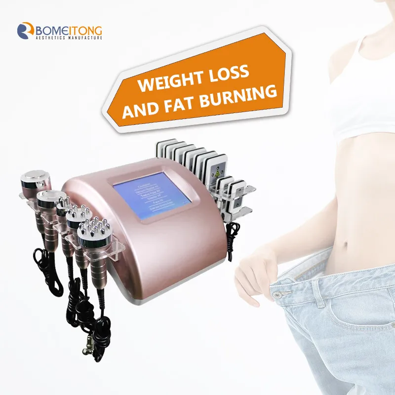 

Professional skin tightening face lift weight loss machine Portable Ultrasonic RF 6 in 1 80k slimming vacuum cavitation system