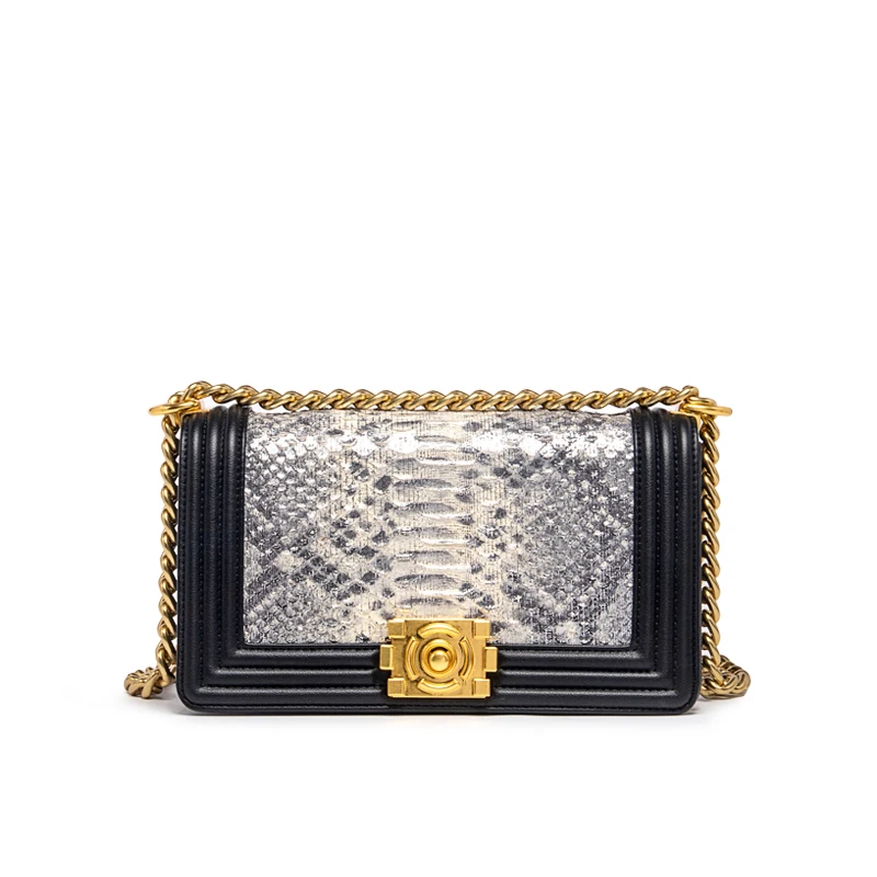 

snake genuine leather little tote cross body bags