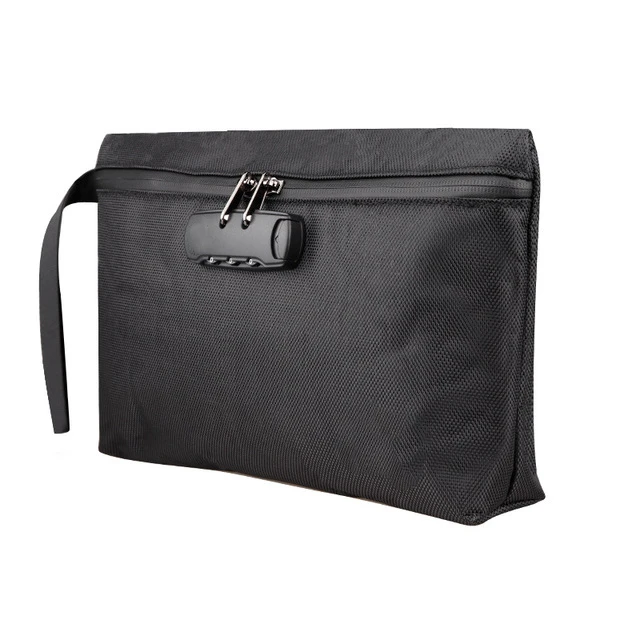 

Smell Proof Bags 2021 New Odor Proof Bag Pouch Storage Case with Combination Lock, Black