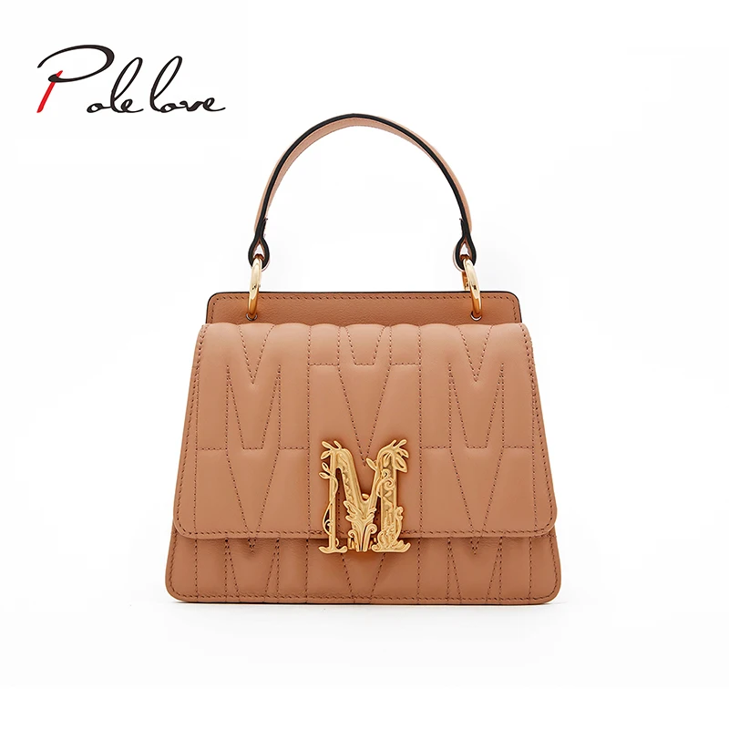 

luxury style classic double compartment bag new arrival trend women handbag trapezoidal shoulder bag, Apricot