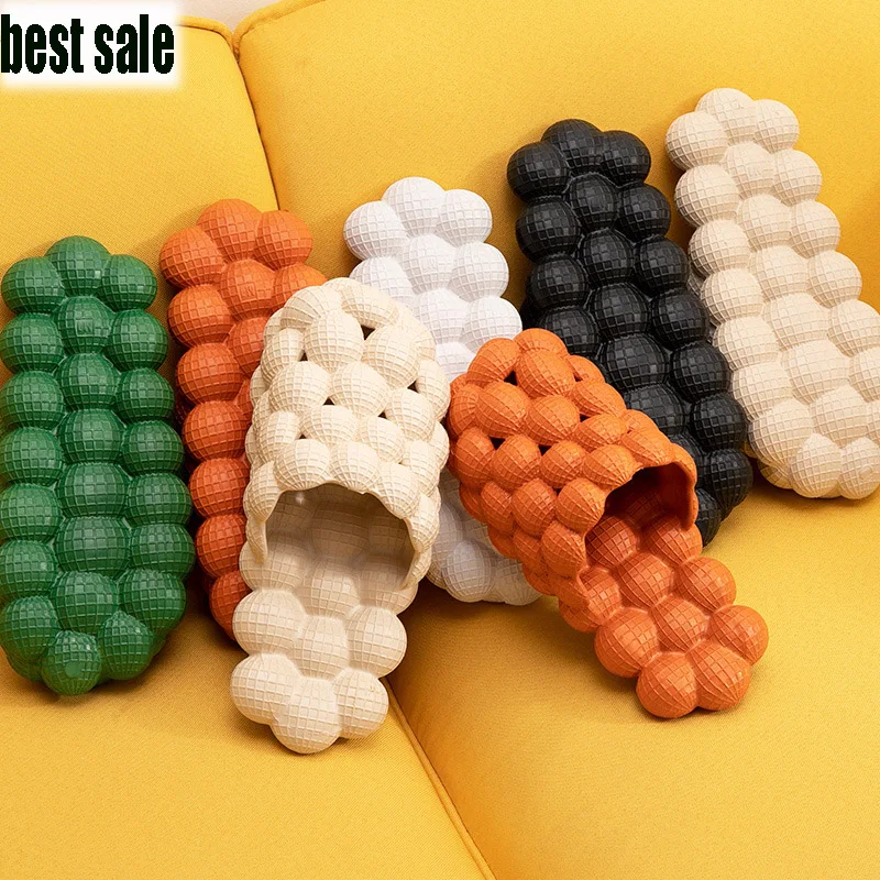 

SL-0034 2022 Summer Fashion Eva Shoes Woman Sandals Flip Flops Massage Bottom Bubble Men Slides Slippers For Women