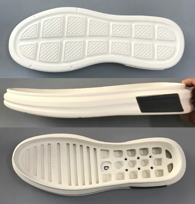 Cheap Price Sports Style White Color Rubber Soles For Male Shoes