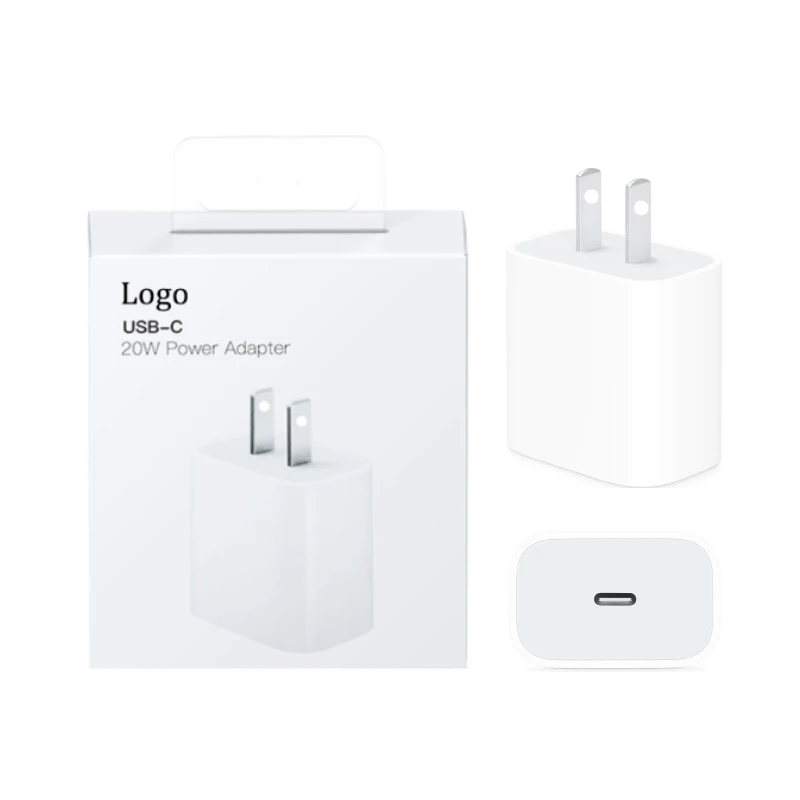 

High Quality PD Charger For iPhone 12 Charger US EU UK Plug USB C 20w Wall Charger For Apple 20W USB C Power Adapter, White