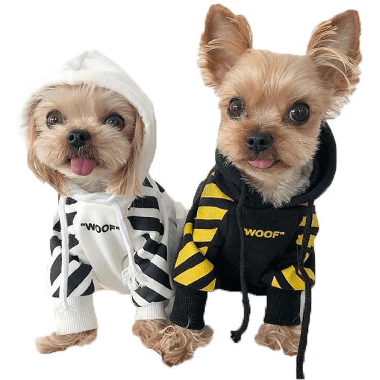 

Custom logo luxury diy dog warm coat winter clothes pattern cat pet hoodie, Black