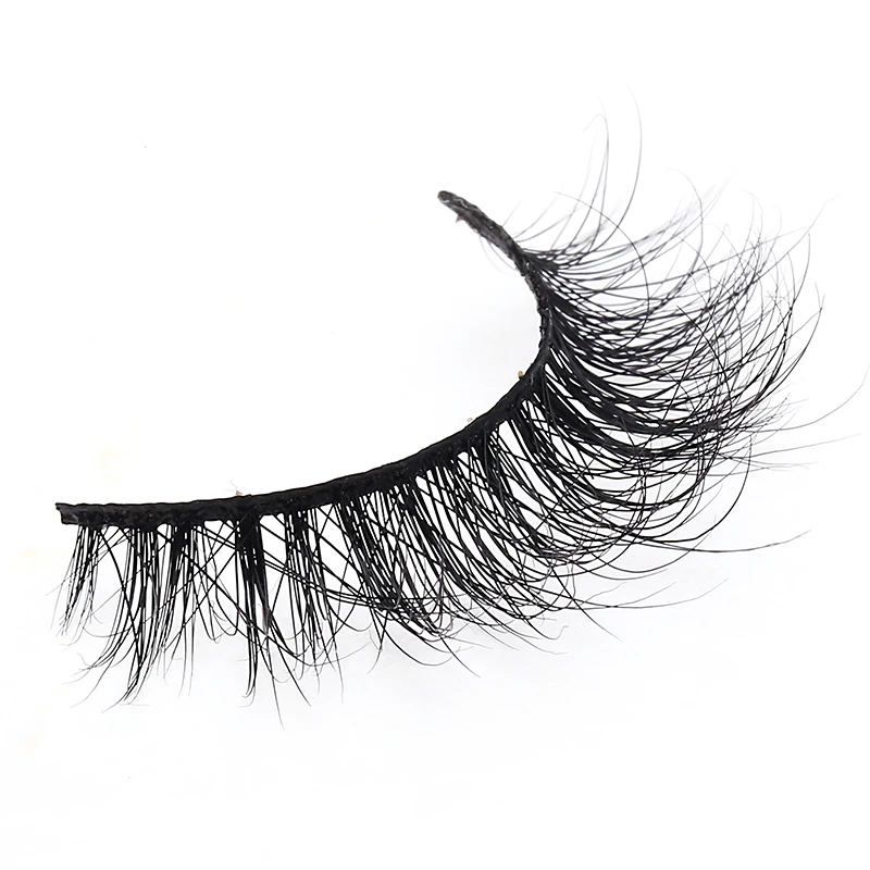 

OEM factory price own brand 100% 3d mink fur eyelashes, mink strip eyelashes, private label mink eyelashes