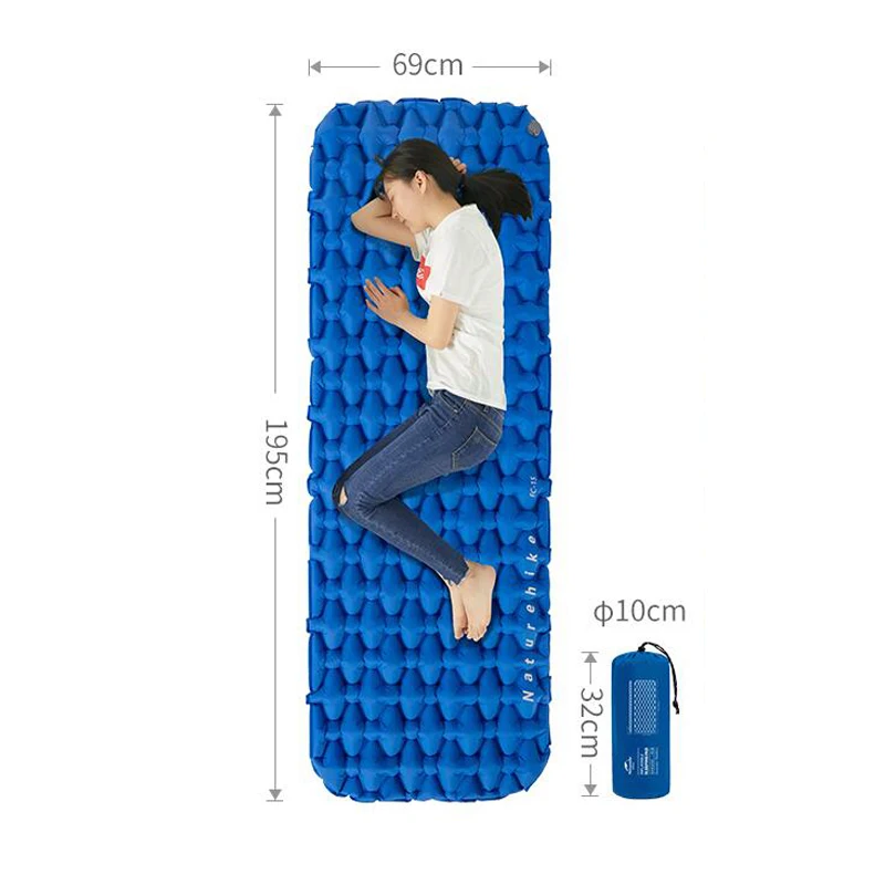 

Naturehike outdoor camping mat  single wide sleeping pad inflatable camping mattress