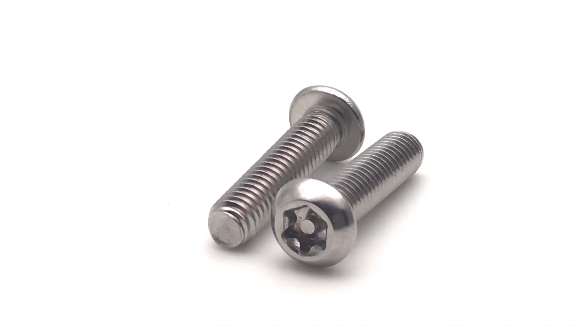 A2-70 ss304 stainless steel torx pin button head screw anti-theft bolts.