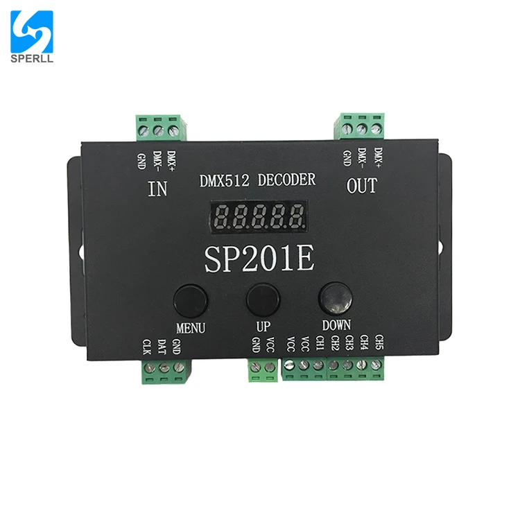 WS2812B SK6812 DMX 512 Channel SPI Signal Digital Decoder Pixel Led Strip Controller