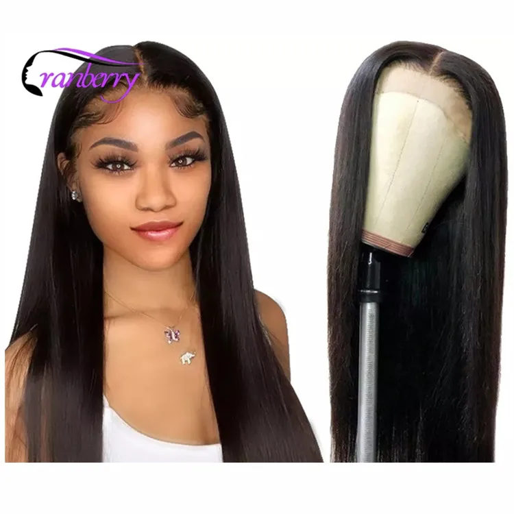 

Cheap cuticle aligned virgin unprocessed real remy natural color 4*4 straight Burmese raw closure human hair wigs