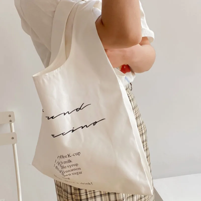 

White Sublimation Strong Large Fabric Thickness Canvas Cotton Cloth Bag Reusable Grocery Shopping Cloth Bags