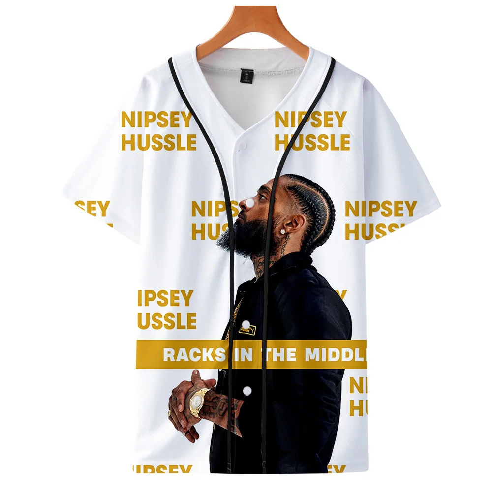 

high quality American Pop Rapper Short Sleeve T Shirt Hot Sale Baseball Shirt, See details