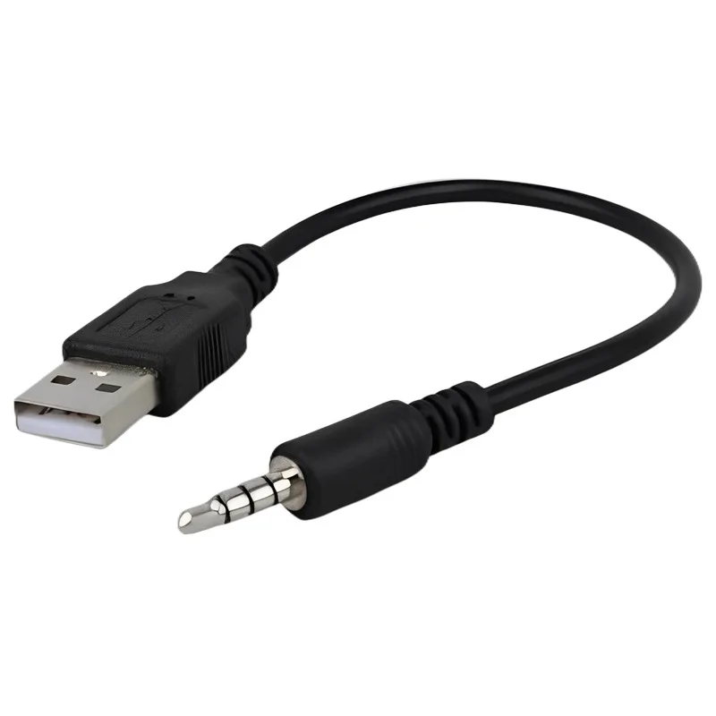 Cantell 3.5mm Male Audio AUX Jack to USB 2.0 male OTG Adapter Cable 18cm