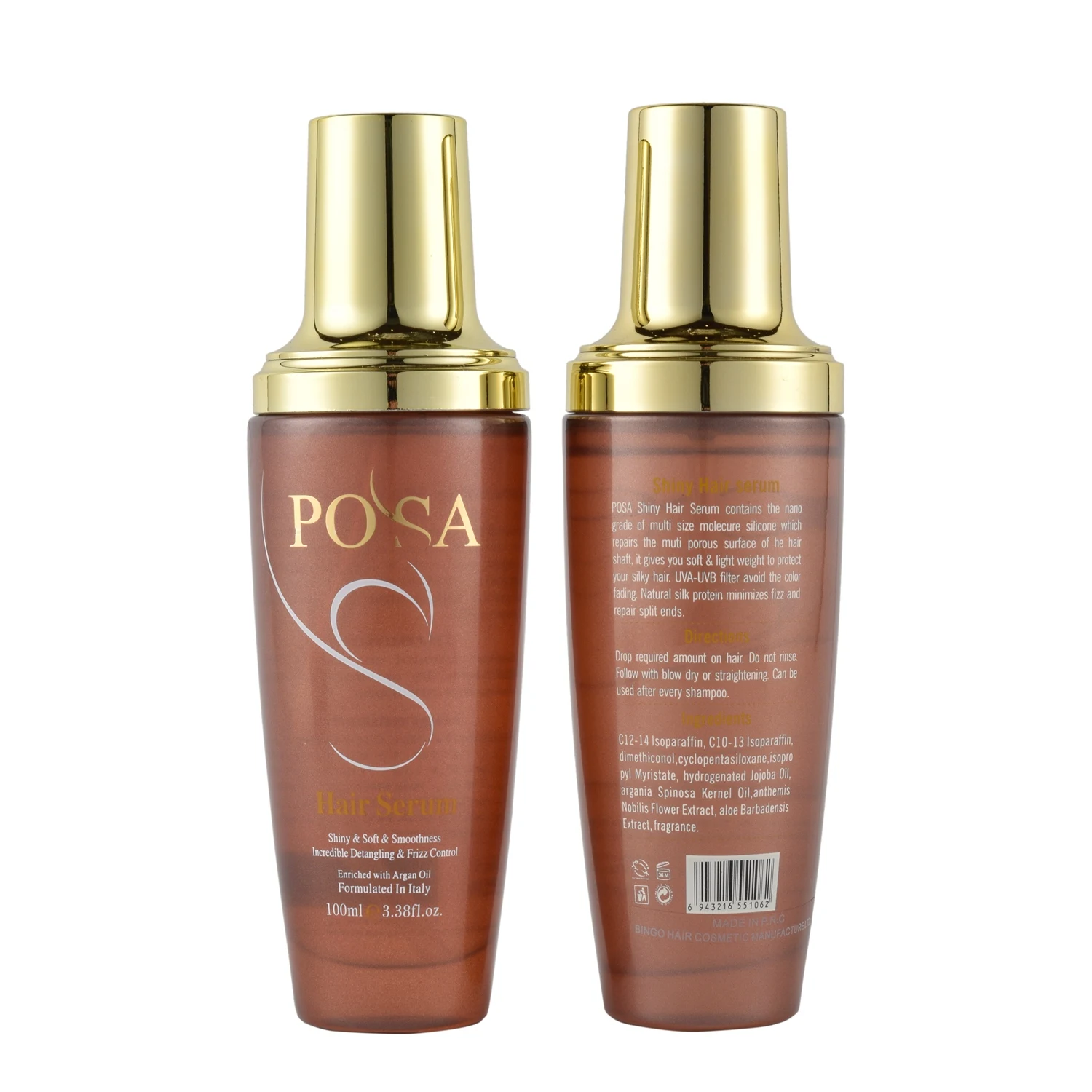 

Private Label POSA Argan Oil Hair Repair Serum Anti Fading Color Protection Smoothing Anti-Frizzy Repairing 80ml