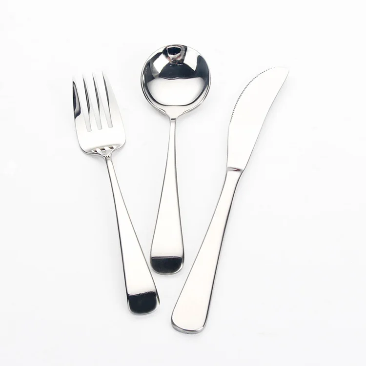 

Food Grade SUS 304 Stainless Steel Spoon Fork Knife Cutlery Set for Kids