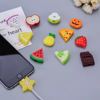 

New item Cute Fruits Cable Protector For iphone USB Cable Organizer Chompers Wire Holder Protege Cable to Toys Funny