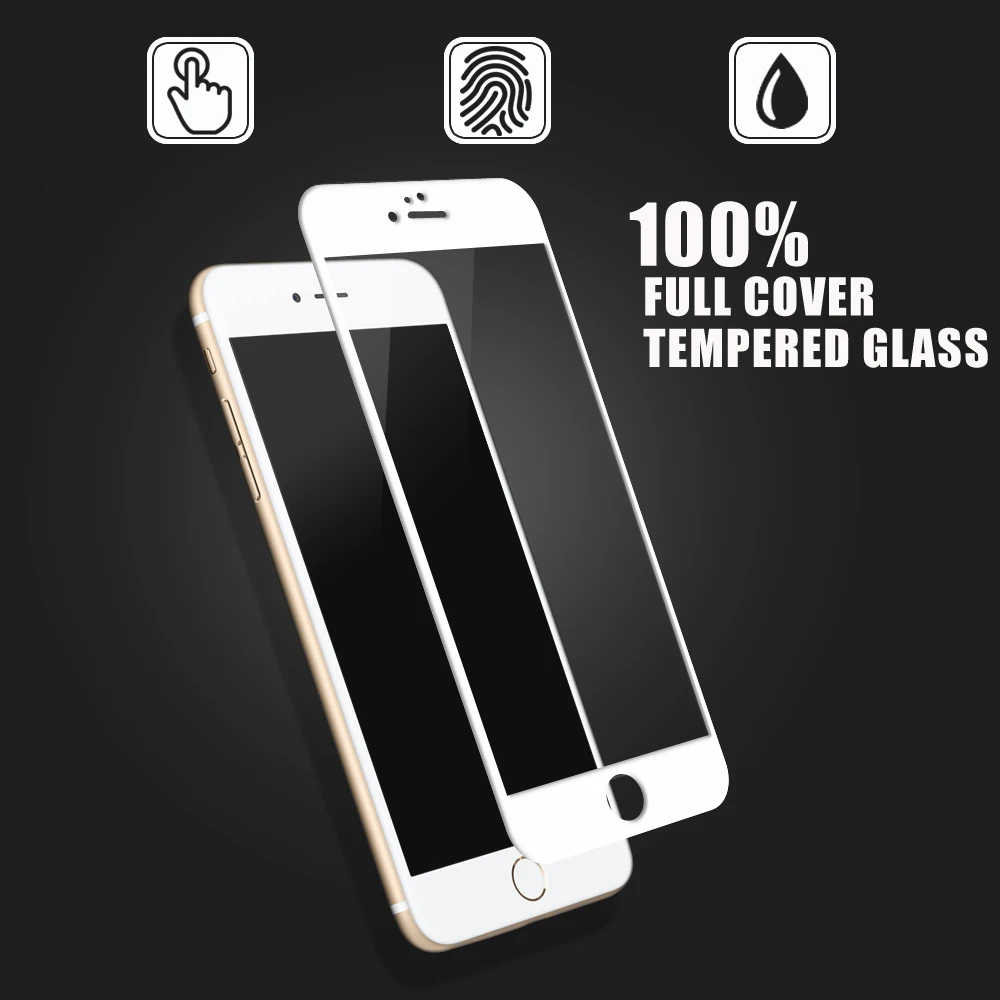 

Hot Products !! 0.2mm 9H Colorful 3D Curved Aluminum / Titanium alloy Tempered Glass screen protector for iPhone 6s / 6s Plus