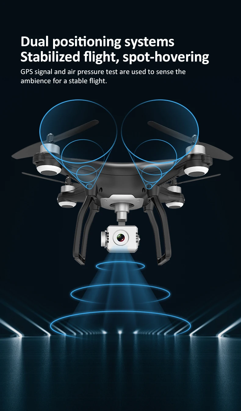 Hoshi X35 Drone 4k Gps Hd With Gimbal Camera 5g Wifi Fpv Brushless