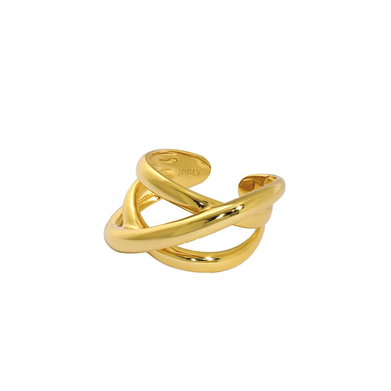

VIANRLA 925 sterling silver open back gold plating jewelry wholesale price