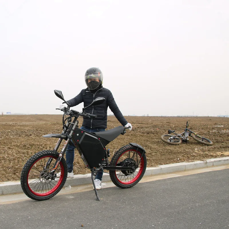

5000w e bike bomber,electric dirtbike,electric downhill bike, Black/white/orange
