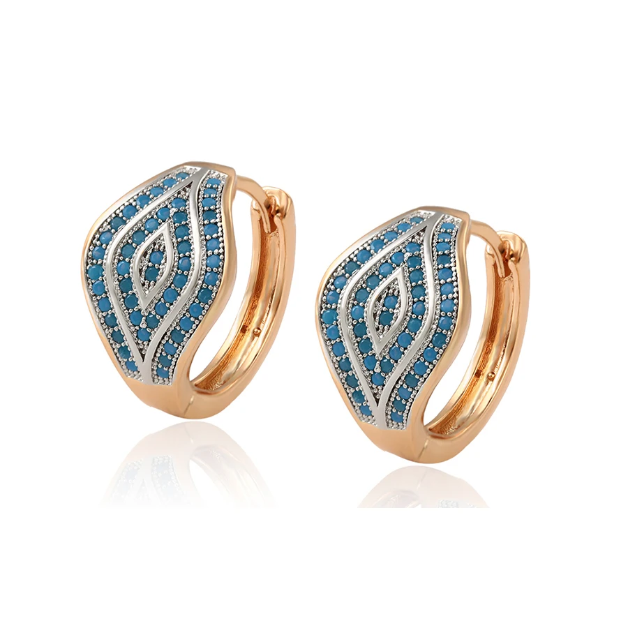 

99410 Xuping fashion design gold jewelry turquoise earrings jewelry for women