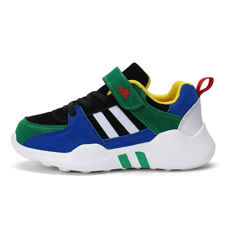 

Wholesale Children Sports Shoes Boys Girls Damping Outsole Slip Patchwork Breathable Kids Sneakers Child Running Shoe