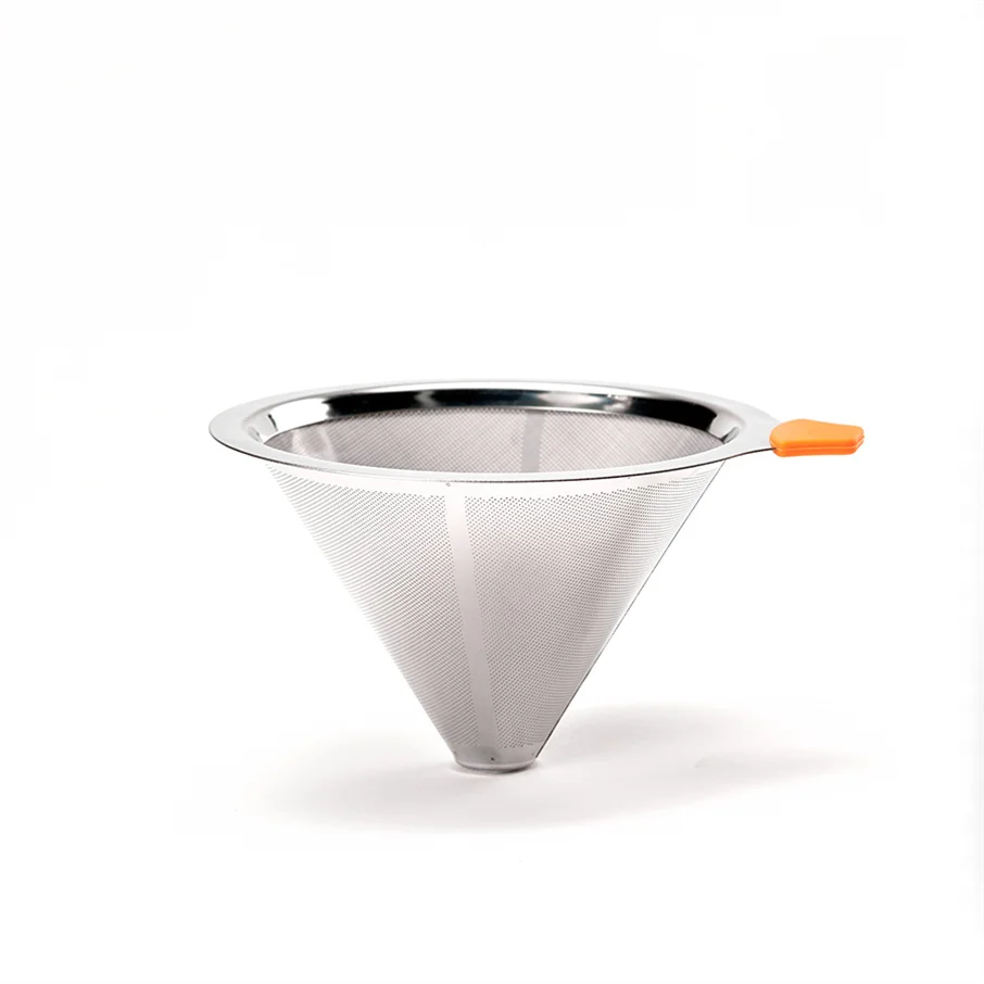 

High Quality Prefilled Coffee Filter Maker 25 Micron Coffee Filter, Stainless steel color and golden