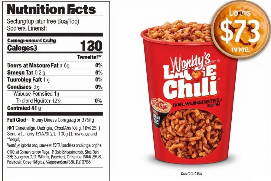 Wendy's Large Chili Nutrition Facts: Complete 2024 Breakdown