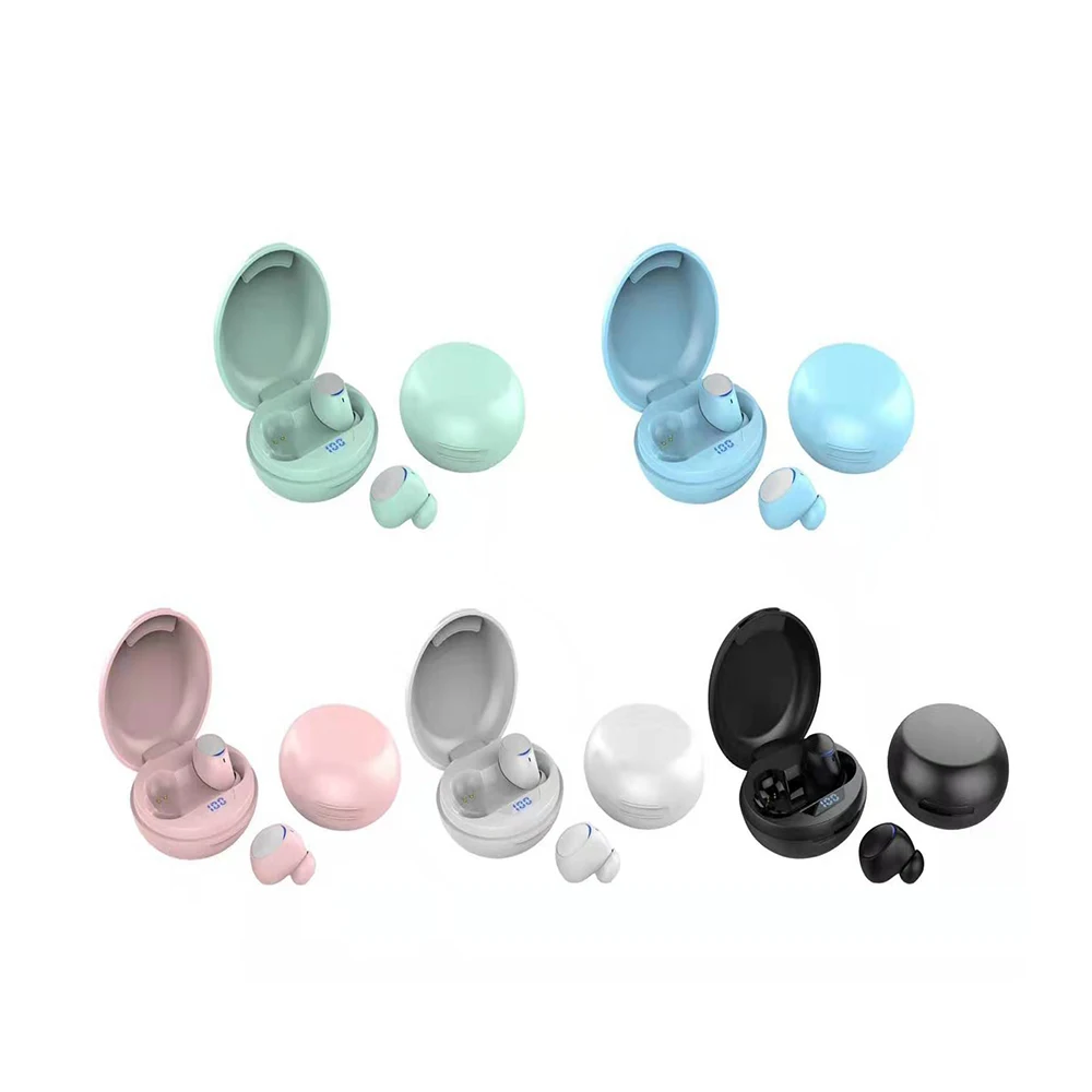 

Popular Products 2020 Stereo Noise Cancelling BT 5.0 Wireless Bluetooth earbuds Digital Display Touch Earphone Earbuds, Black /white/gree/pink/bule