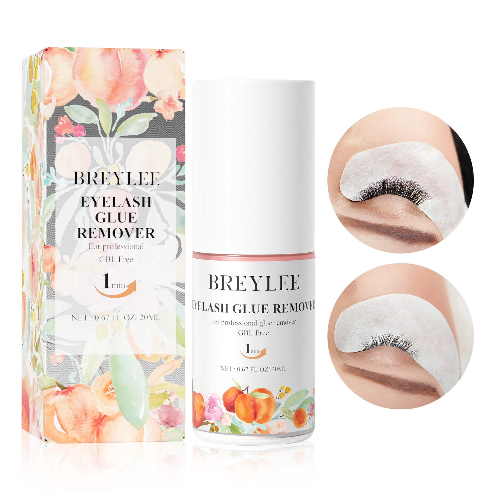 

Breylee Factory Direct Fast Strong Dissolution Eyelash Extension Cleanser Eyelash Glue Remover 20ml