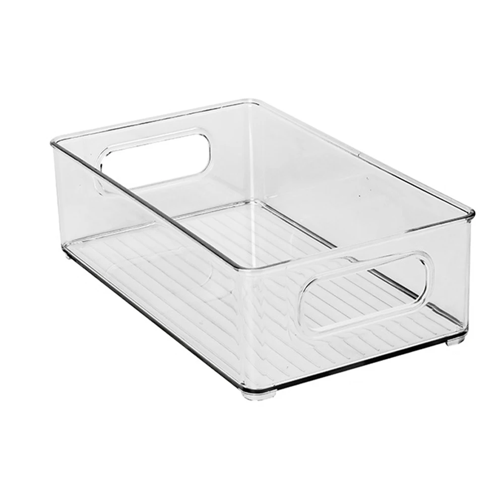 

Portable Rectangular Kitchen container freezer Organizer Plastic Fridge Food drawer Storage Boxes