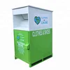 long life time anti-rust powder coating old clothes donation box old clothes recycling bin shoes clothes recycle bin