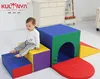 Baby Eco friendly PU leather cover indoor soft play soft tunnel for kindergarten