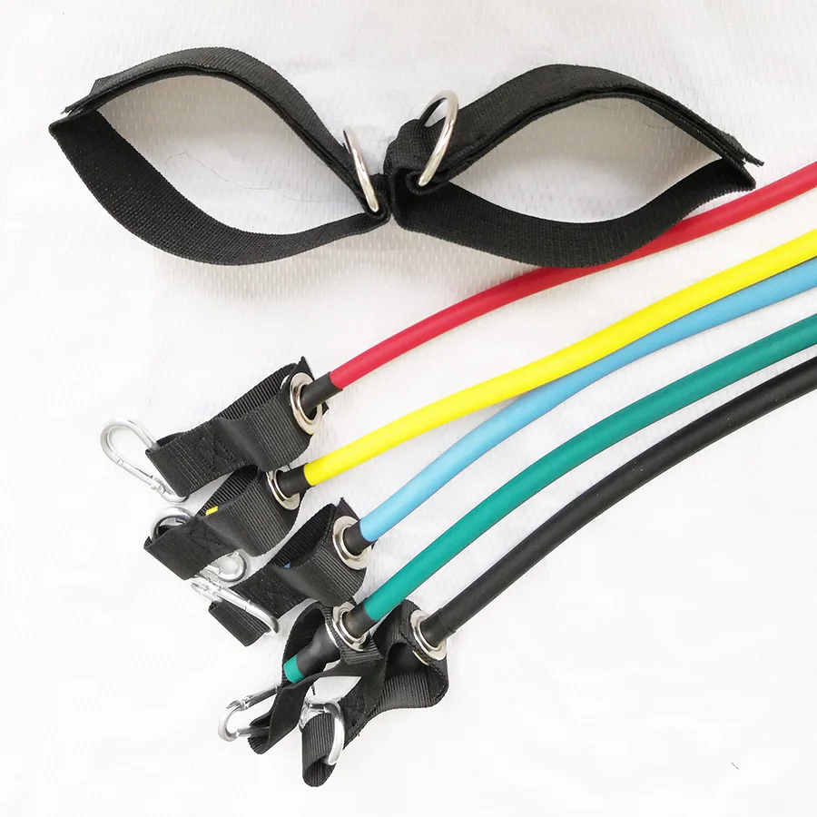 

Latex 11Pcs Resistance Bands Pull-up Bands Set Exercise Yoga Strap Belts Elastic Pull Rope Resistance Band Set Fo, Blue/red/yellow/green/black