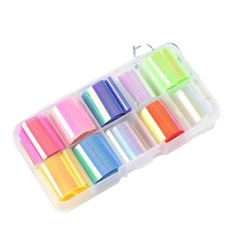 

Nail Art Star Paper Aurora Paper Cellophane 10-color Set