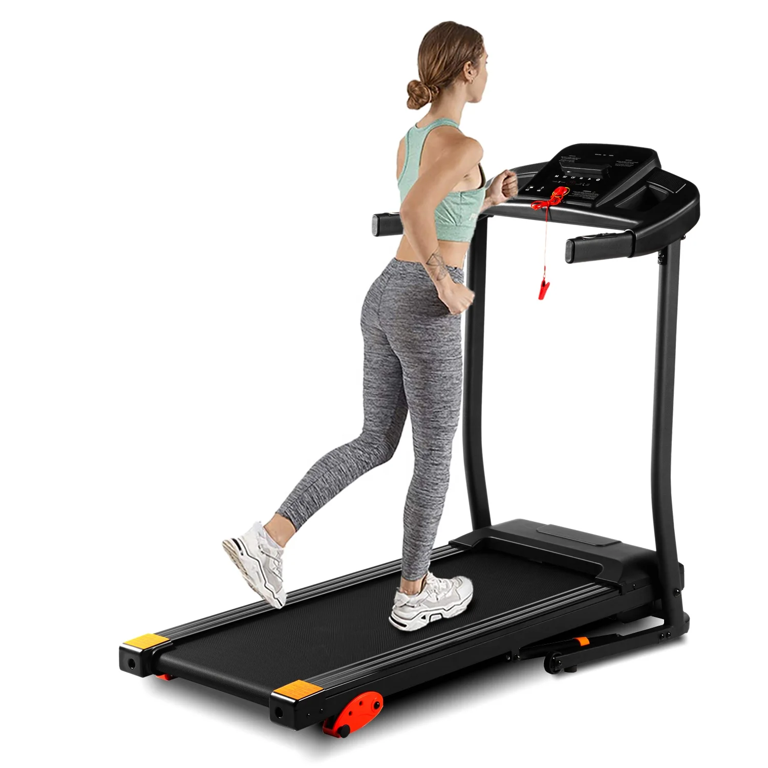 

Comfortable Large Multi-layer Running Tread Belt Folding Walking Pad Treadmill, Picture color