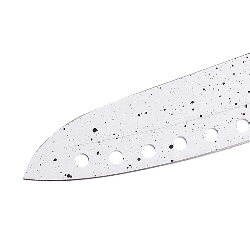 
2020 New Arrival Stainless Steel Kitchen Chef Knife 5 Pcs Non-stick Painting Knives Set with Knife Strip Holder 