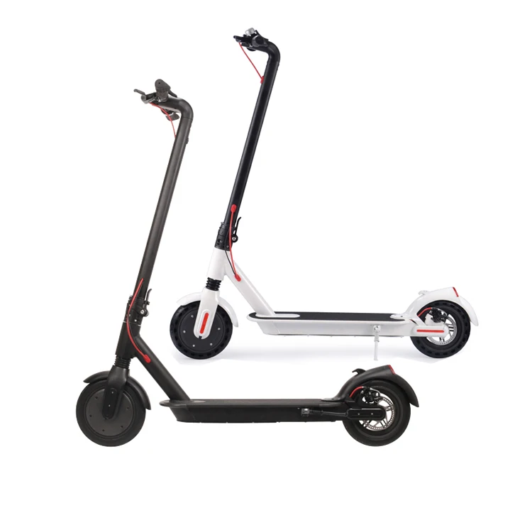 

30KM Long Range China Cheap Foldable Off Road Kids 8.5 Inch New Similar 365 2 Wheel E Scooters Electric Scooter For Adults, Black white