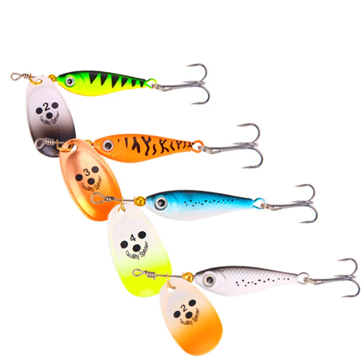 

4 Colors fishing jigs head Rotating Sinking Artificial Bait Metal Sequin Jigging Lures Saltwater Fishing Lures