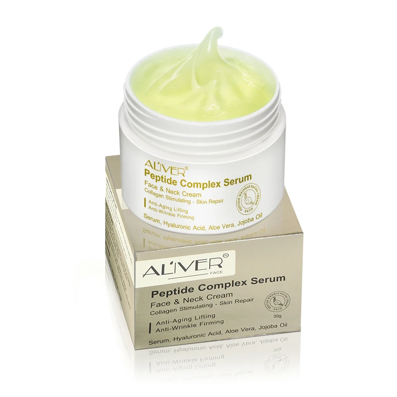 aliver face care 30g moisturizing anti-aging firming skin lightening whitening vitamin c peptides anti wrinkle face cream