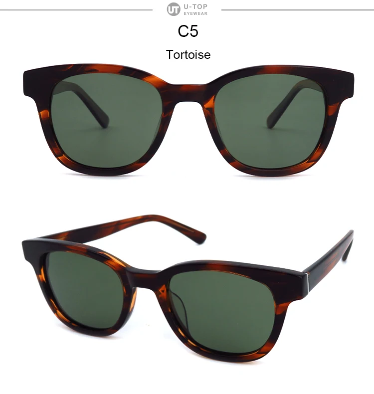 

wholesale designer custom acetate fashion black vintage lentes de sol retro trendy women men shades sun glasses sunglasses 2021, 5 colors available