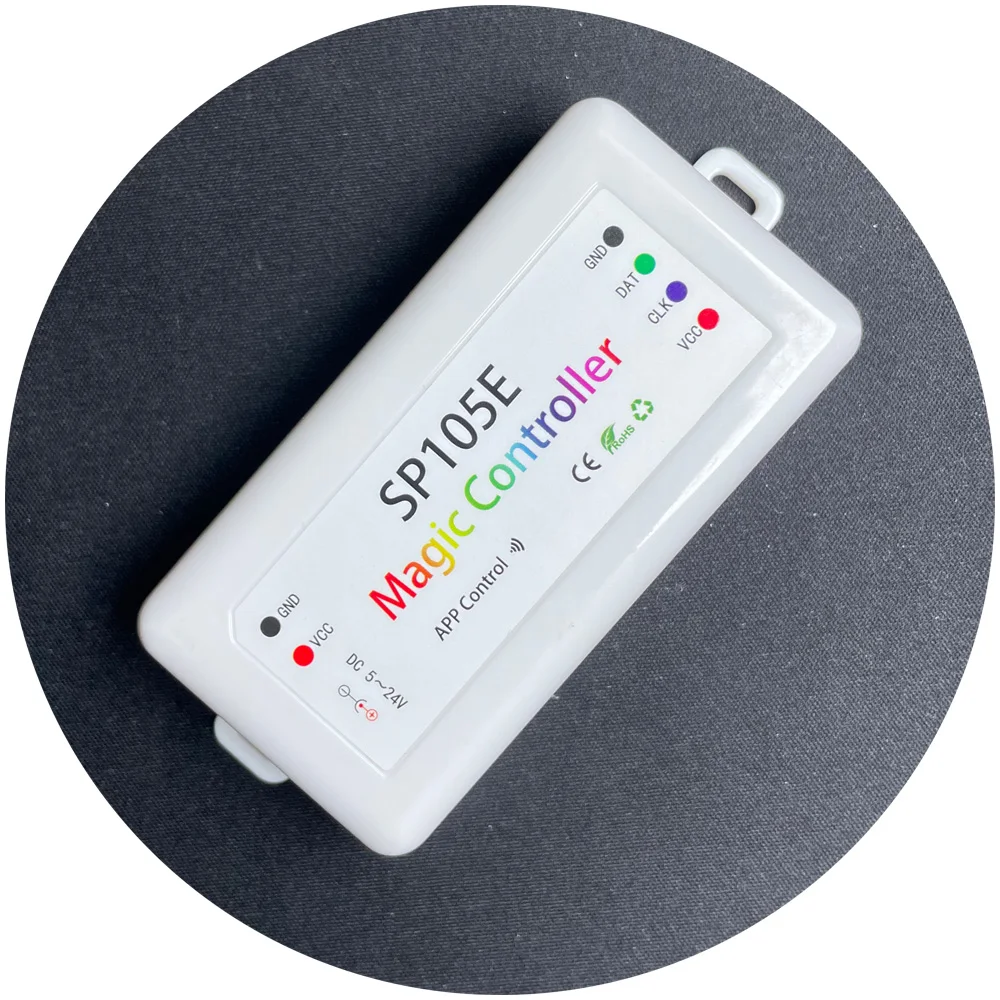 Digital Magic Programming Smart SP105EDC5V DC12V DC24V SPI APP Pixel RGB RGBIC Led Controller