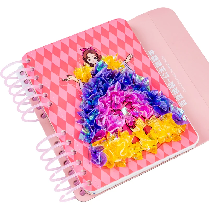 

New design multifunction doll clothes drawing coloring book for children art and craft DIY toys for kids