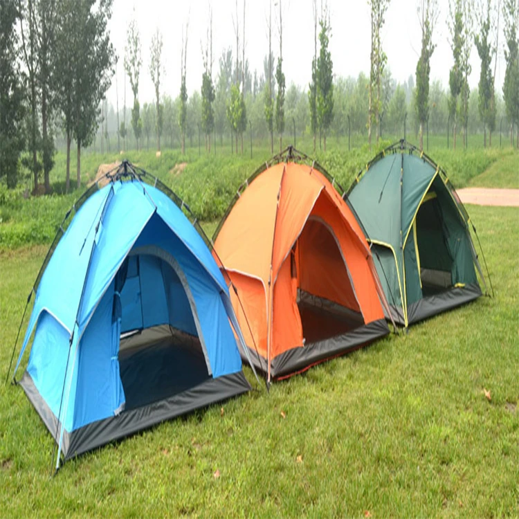 

Hot Sales factory Automatic Outdoor Family Waterproof Privacy Folding luxury glamping camping safari tent manufactures for sale