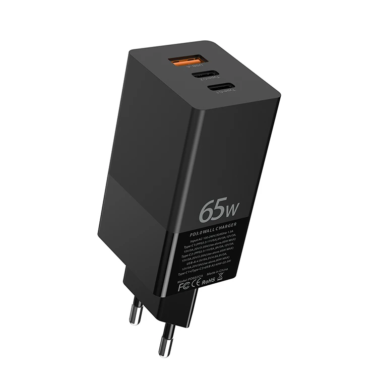 

65W GaN EU Plug Pd & QC Charger