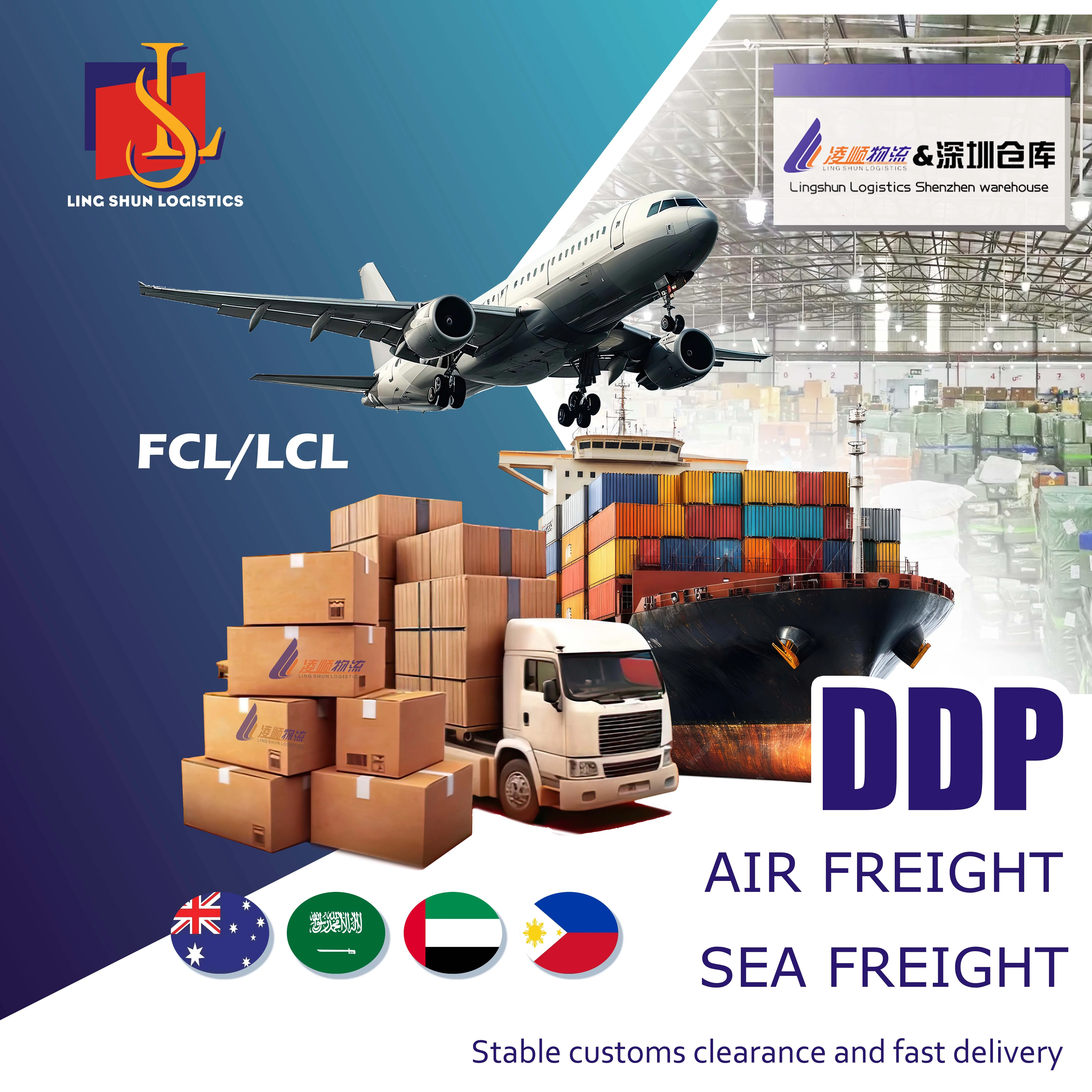 Air and sea freight DDP