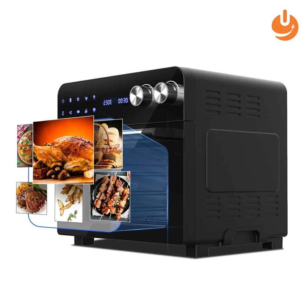 

MOOSOO Air Fryer Oven 24.3 Quart Air Fryer Toaster Oven Combo for Large Family 1700W Air fryer Frying