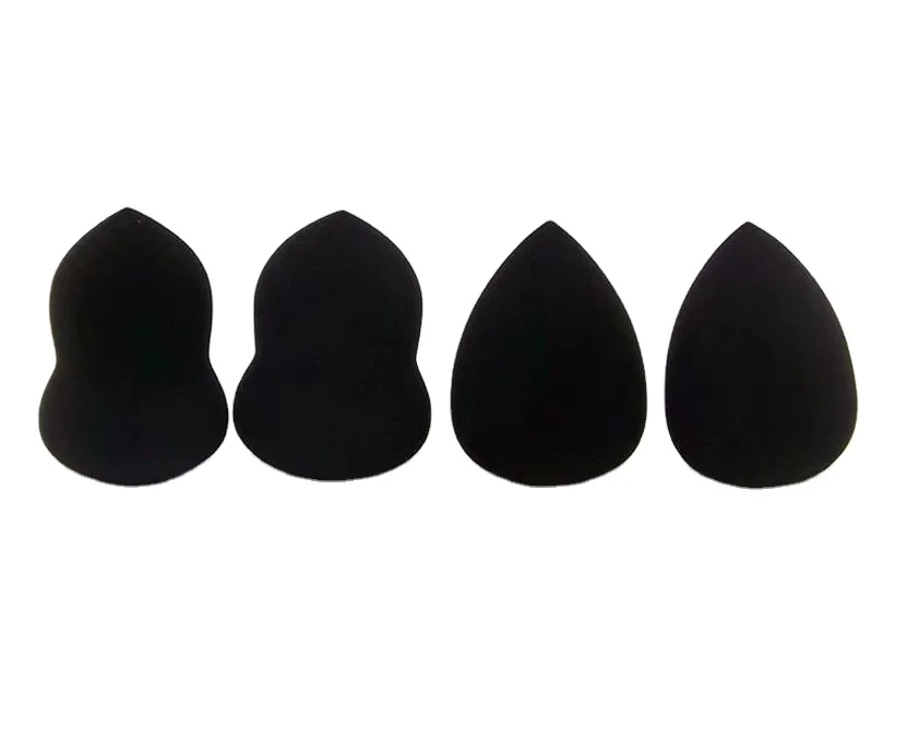 

wholesale beauty Big Black make up sponge custom logo reusable makeup accessories Cosmetics non latex women's makeup sponge, Multiple colors