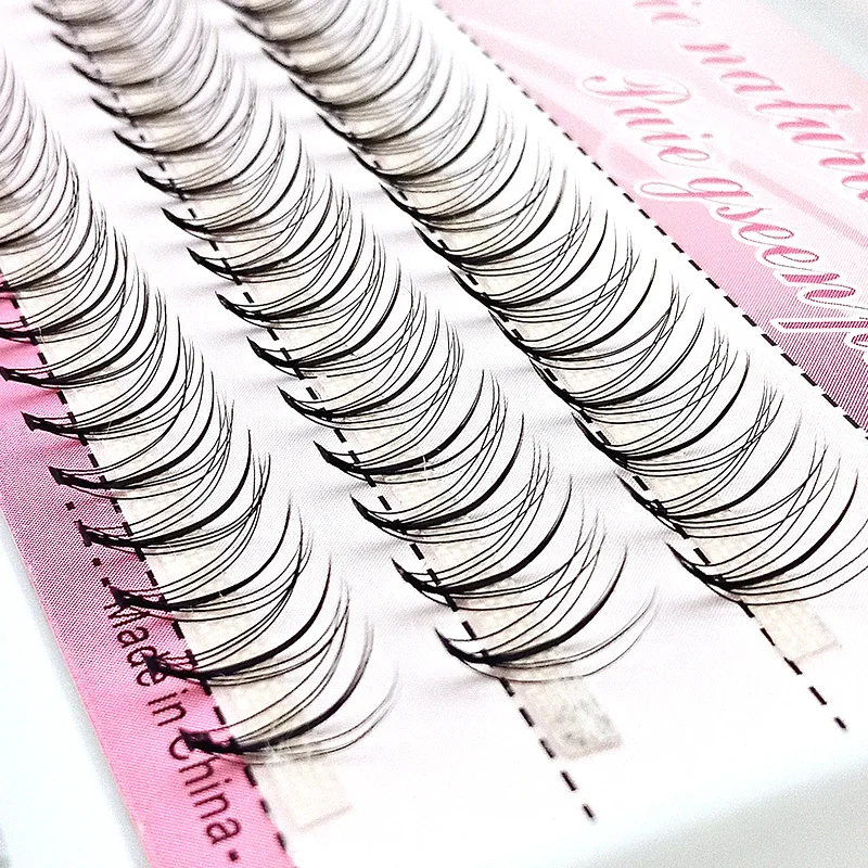 

Skyey Care Lash Extention Pre-Cut DlY Segment Lashes Fluffy Plastic Clear Round Case Home Studio DIY Eyelash Extension