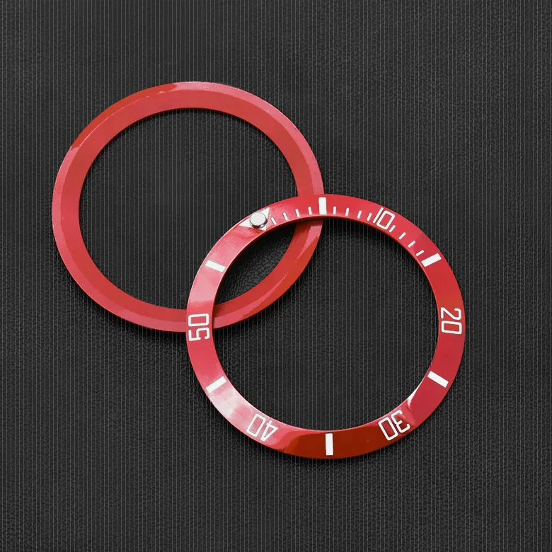 

Red ceramic bezel for water ghost series watch ceramic bezel water ghost bezel
