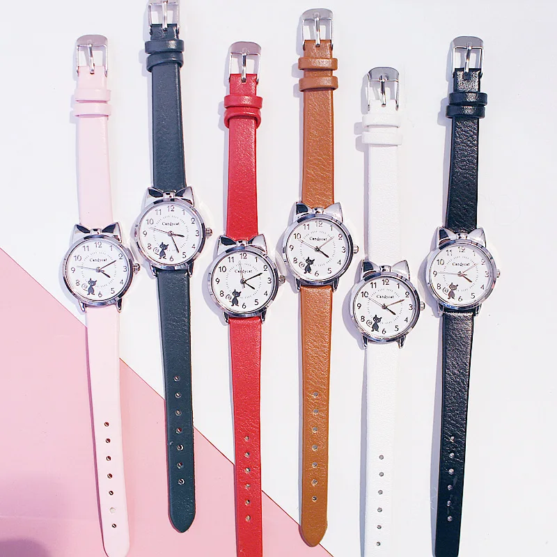 

Primary School Student Watch Cute Little Girl Cartoon Children Quartz Electronic Watch
